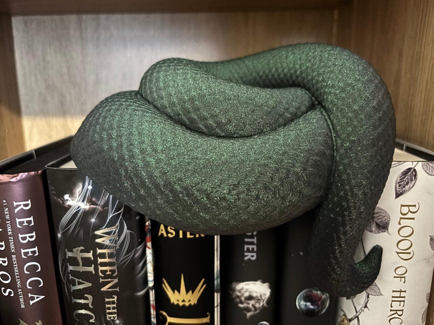 Green Glitter Basilisk/Snake Book Nook